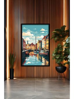 The Castle Decor - Modern Abstract Paris Skyline Painting