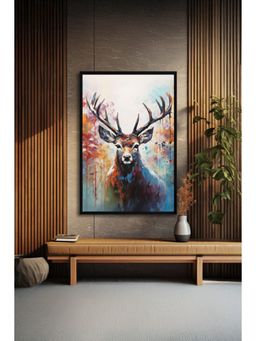 The Castle Decor - Abstract Deer Wall Painting