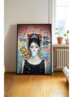 The Castle Decor - Luxury Pop Art Queen Portrait - Graffiti Fashion Bubblegum Style Art work
