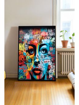 The Castle Decor - Abstract Graffiti Face Wall Art
