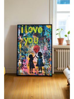 The Castle Decor - Love You Graffiti Wall Art