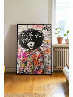 The Castle Decor - Bold Graffiti Portrait Wall Art