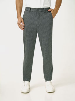 The Pant Project - Men Grey Polyester Slim Fit Trouser