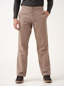 The Pant Project - Men Brown Cotton Regular Fit Trouser