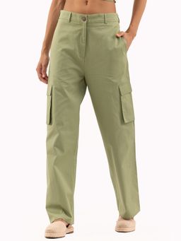 Samshek - Unusually Cool Fern Green Cargo Pants