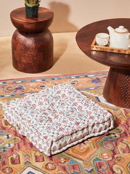 Fabindia - Multi-Color Nazm Printed Cotton Floor Cushion