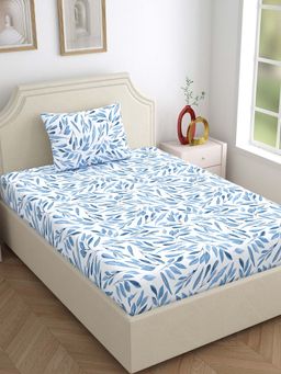 Dreamscape - 100% Cotton Single Bedsheet With 1 Pillow Cover
