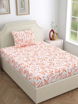 Dreamscape - 100% Cotton Single Bedsheet With 1 Pillow Cover