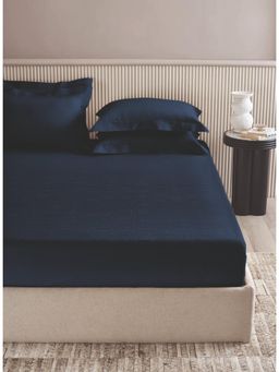 SANSAAR A D'DECOR BRAND LIVE CONSCIOUSLY - Jqd072-Ravel-Blue Opal King Bedsheet with 2 Pillow Covers