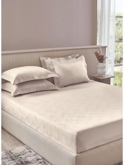 SANSAAR A D'DECOR BRAND LIVE CONSCIOUSLY - Jqd086-Reed-Turtle Dove King Bedsheet with 2 Pillow Covers