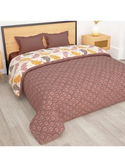 Story@Home - Printed Double Comforter For Ac Room (Beige & Yellow)