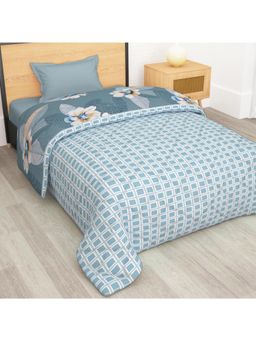 Story@Home - Printed Single Comforter For Ac Room (Grey )