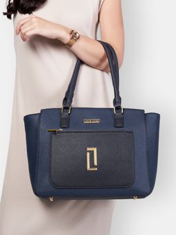 Lavie Luxe - Womens Kyle Navy Blue Tote Bag (L)