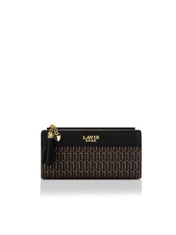Lavie Luxe - Mono Safain25 Womens Bifold Zip Black Wallet (L)