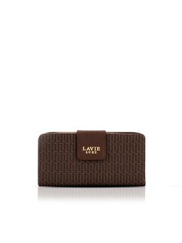 Lavie Luxe - Mono Mia25 Womens Bifold Zip Brown Wallet (L)