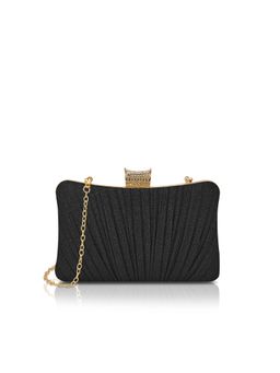 Lavie Luxe - Women's Glory Clutch with Detachable Chain (Black) (S)