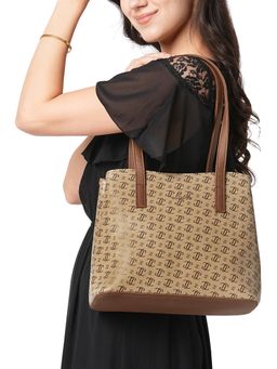 Lavie - Womens Beige Mono Ll Nicole 2C Handbag (M)
