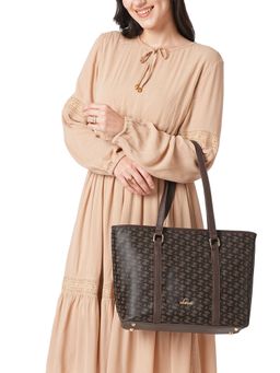 Lavie - Womens Brown Mono Ll Meryl Tote Bag (L)