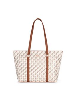 Lavie - Womens White Mono Ll Veronica Tote Bag (L)