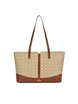 Lavie - Womens Beige Mono Freya Tote Bag (L)