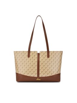 Lavie - Womens Beige Mono Ll Samara Tote Bag (L)