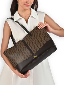Lavie - Womens Brown Mono Ll Samara Tote Bag (L)