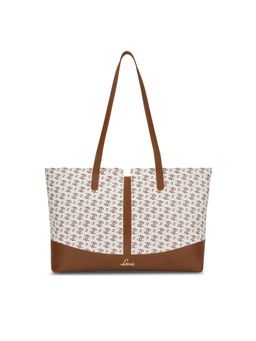 Lavie - Womens White Mono Ll Samara Tote Bag (L)
