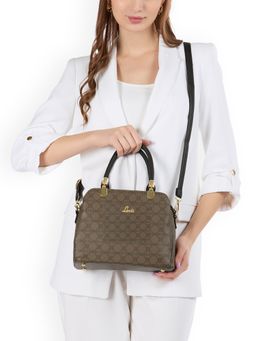 Lavie - Womens Beige Neeza 3C Satchel with Detachable Strap (S)