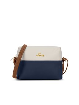 Lavie - Womens Navy Blue Ellen Colorblock Horizontal Sling Bag (S)