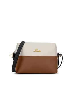 Lavie - Womens Tan Ellen Colorblock Horizontal Sling Bag (S)
