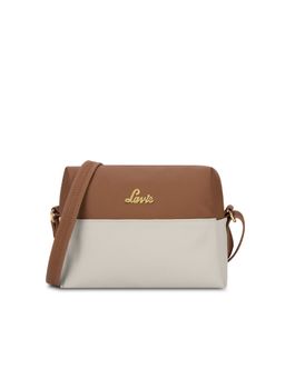 Lavie - Womens Off White Ellen Colorblock Horizontal Sling Bag (S)