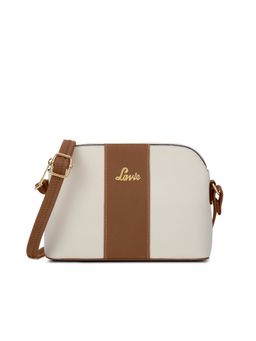 Lavie - Womens Off White Janice Colorblock Horizontal Sling Bag (M)