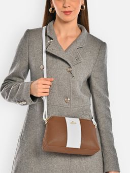 Lavie - Womens Brown Colorblock Dm Sling Bag (S)