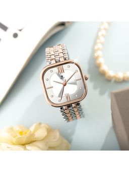 Carlton London - Women Chelsea White Dial Stainless Steel Analog Watch - CHELWHT-A1 (M)