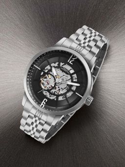 French Connection - Men Dial & Stainless Steel Straps Analogue Watch FCA20SM-Black (M)