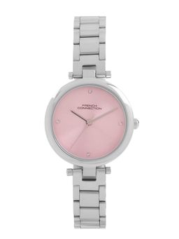 French Connection - Pink Sunray Dial, Analog Watch - For Women FCN0166PSM (M)