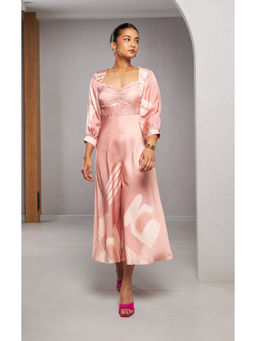 Vedika M - Mauve Printed Jumpsuit.