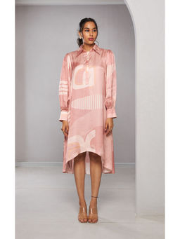 Vedika M - Mauve Printed Dress