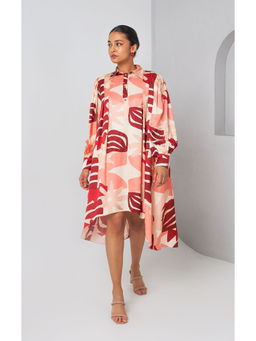 Vedika M - Red Printed Dress