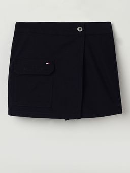 Tommy Hilfiger - Girls Solid Regular-Fit Mid Rise Shorts