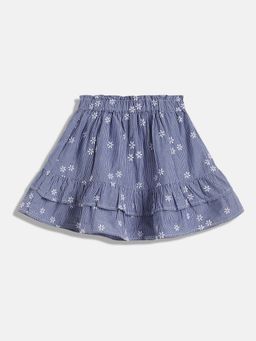 Tommy Hilfiger - Girls Printed Regular-Fit Cotton Skirt