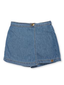 KiddoPanti - Girls Denim Over Lap Shorts