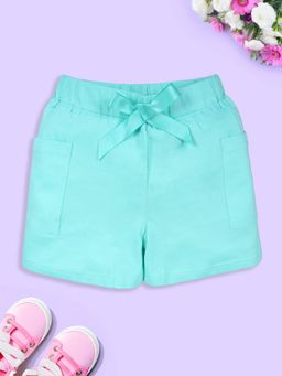 KiddoPanti - Girls Patch Pocket Hot Shorts