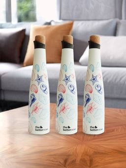 The Better Home - Pouring Insulated Bottle White 500ml (Pack of 3)