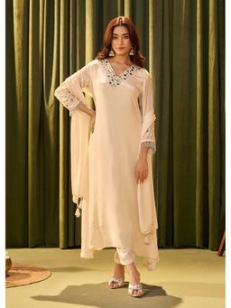 Autumnlane - Albeli Pearl Work - Beige