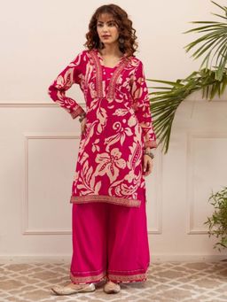 Autumnlane - Kabool Peony Printed Co-Ord - Magenta