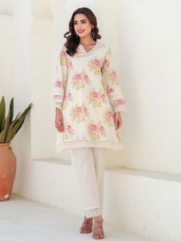 Autumnlane - Tiara Vanilla Cotton Co-Ord - White