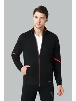 Van Heusen Innerwear - Van Heusen Men Zipper Accent & Media Pocket Jacket - Black