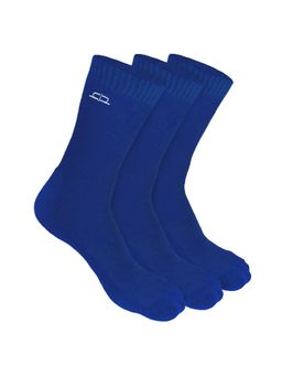 Heelium - Bamboo Crew Socks for Men - 3 Pairs - Blue - Odour Free - Anti Blister