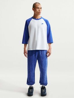 Nike - Sportswear Club Men Blue 3/4-Sleeve Raglan T-Shirt